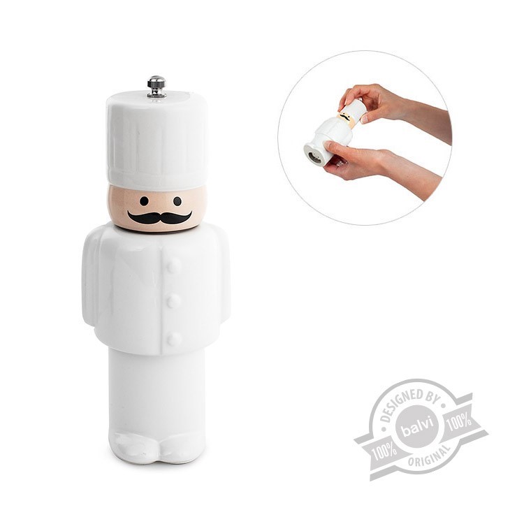 Balvi 25525 macinapepe The Cook , cuoco in ceramica